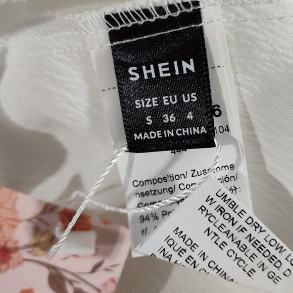 SHEIN MOD Pap 21 Raccolta Carta Women's Size Small Size 4 White Summer Dress NWT - Picture 9 of 11